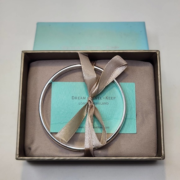 Dream Revel Keep Silver Tone Bangle Bracelet You Have My Heart Engraved Gift - Picture 1 of 8